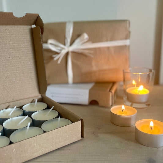 Essential Oil Tea Lights Gift Box of 12