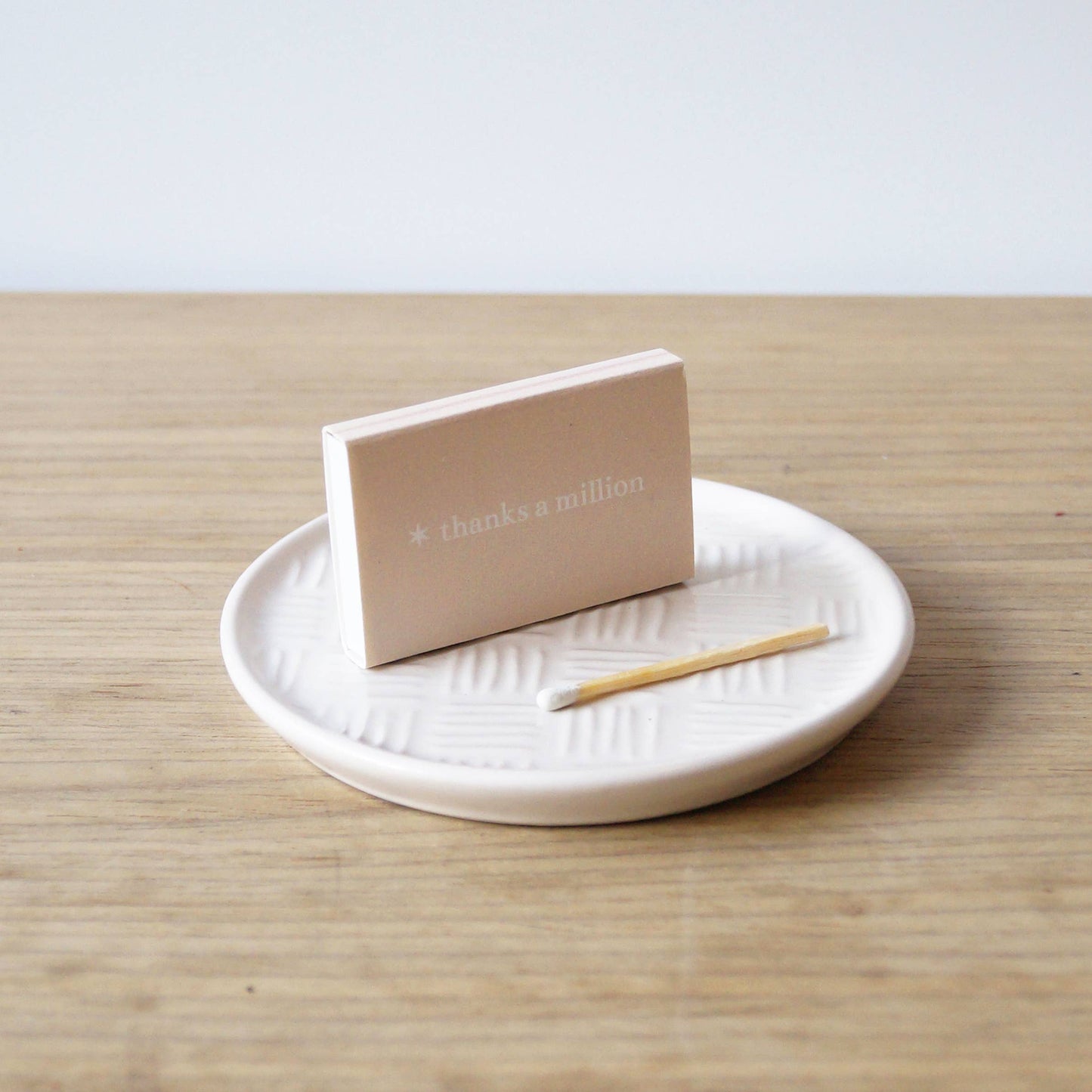 'thanks a million' matchbox – statement matches