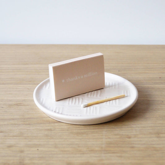 'thanks a million' matchbox – statement matches
