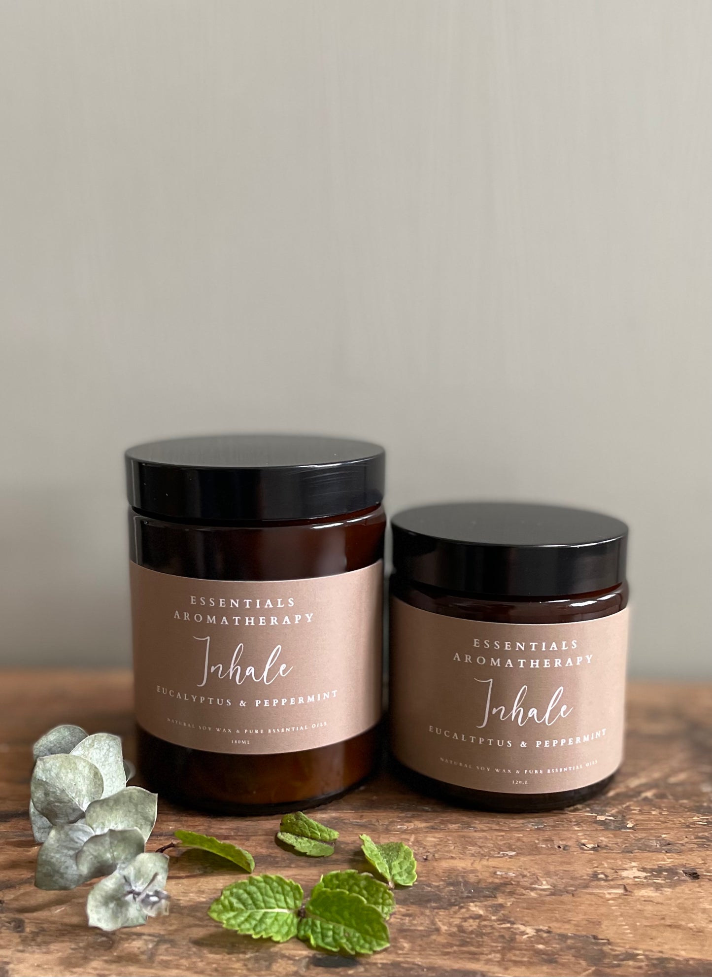 Natural Essential Oil Candle Eucalyptus & Peppermint