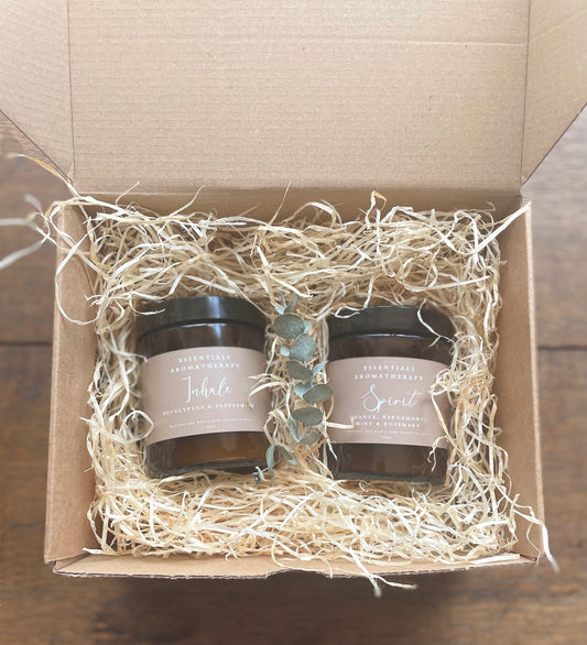 Natural Essential Oil Candle Gift Box