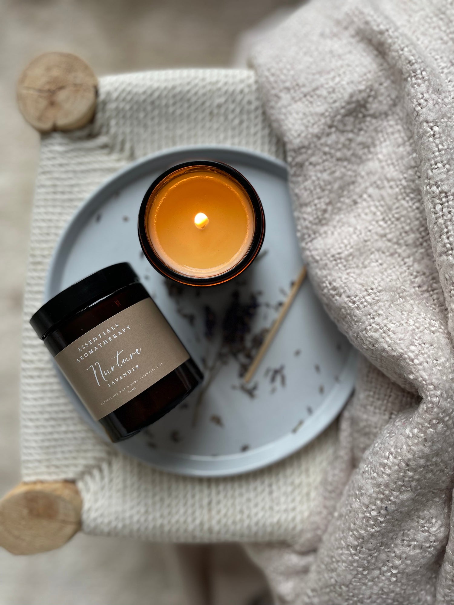 Natural Essential Oil Candle Lavender Everyday Wellness Collection