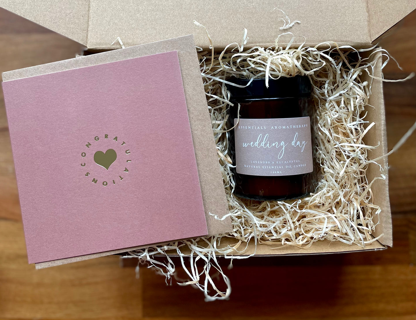 Wedding day Gift Box Natural Essential Oil Candle