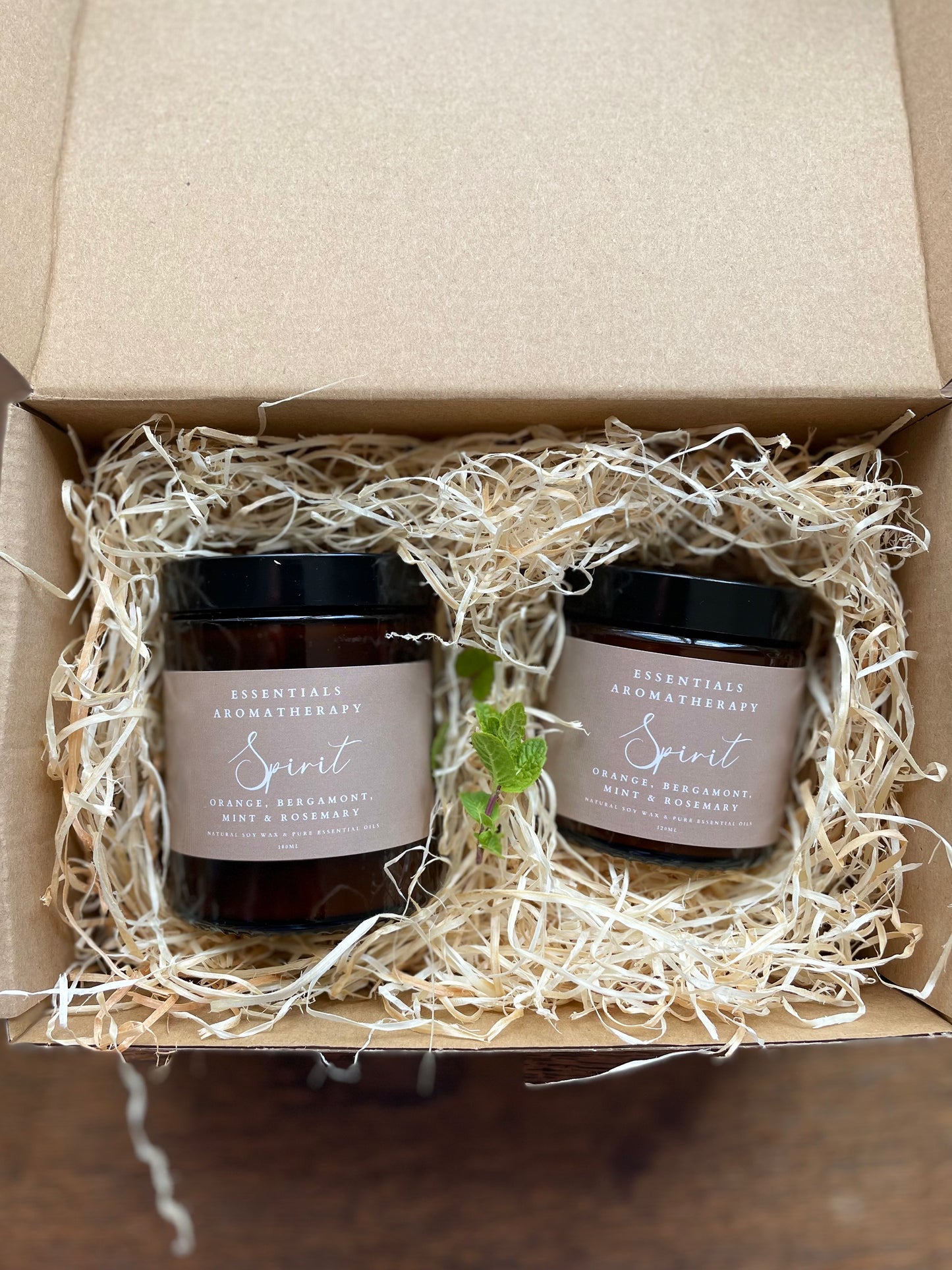 Natural Essential Oil Candle Gift Box