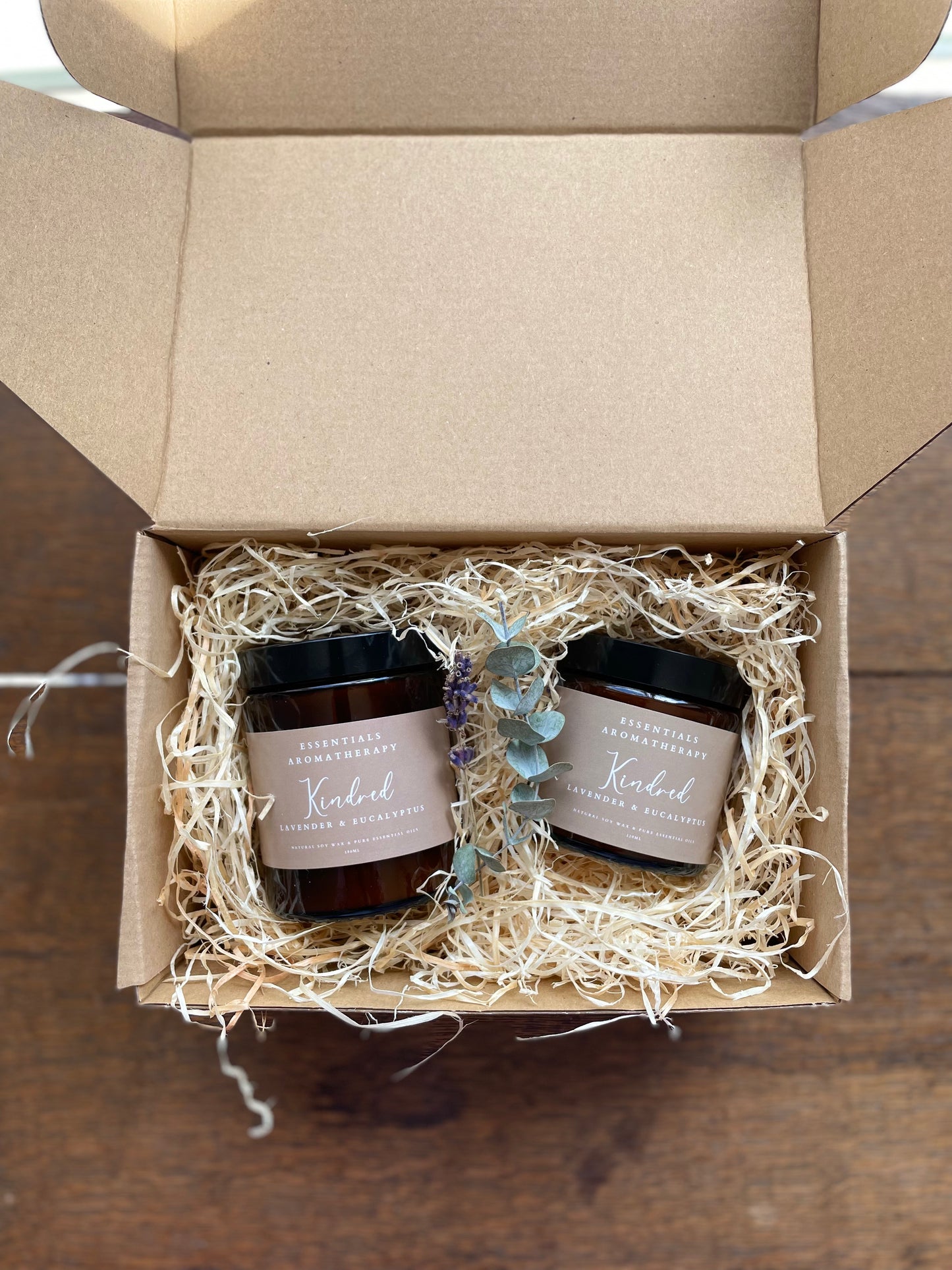 Natural Essential Oil Candle Gift Box