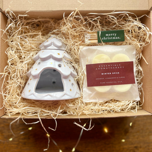 Christmas Wax Melt Burner Gift Set